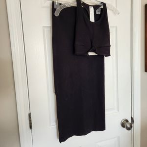 Fabletics Ribbed skirt (m) & tank (s) matching set - Black